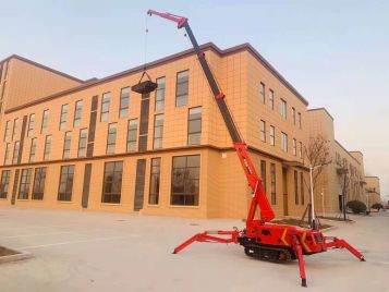 SPT299 spider crane with fly jib